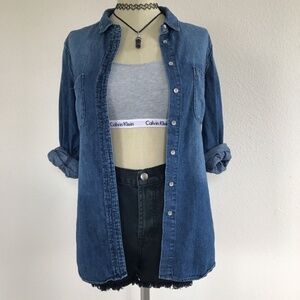 Calvin Klein Denim Shirt full button long sleeve